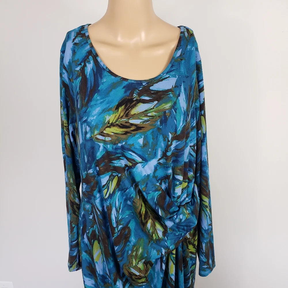 J.Jill floral shift dress size L